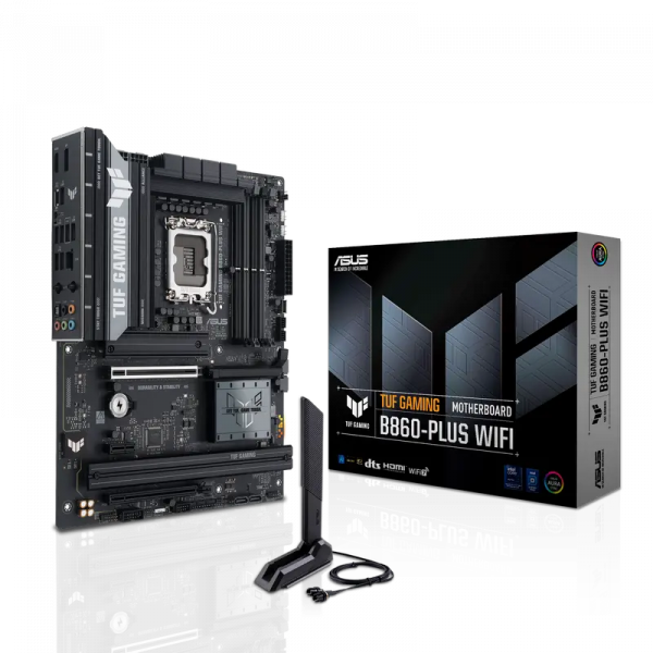 Placă de bază ASUS TUF GAMING B860-PLUS WIFI LGA1851 ATX - Intel B860 | DDR5 SDRAM | 4x DIMM