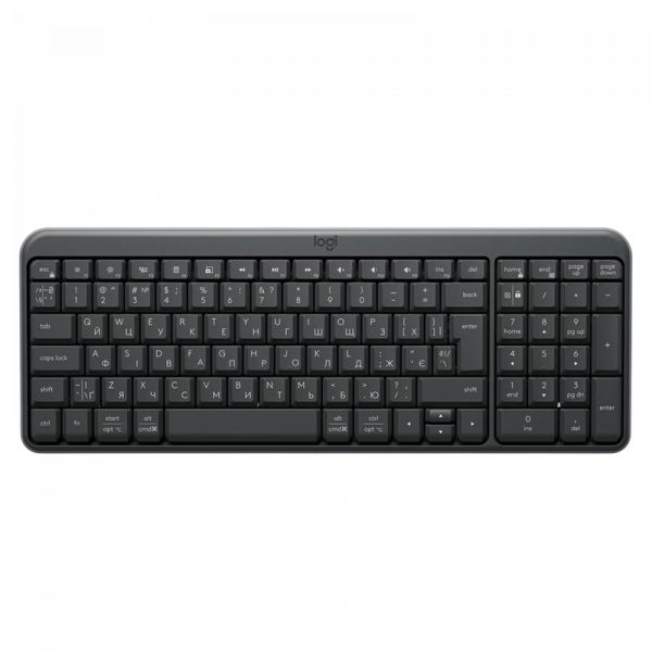 Tastatură Logitech K250 Membrană Negru - Fără fir | Ucraineană,Engleza