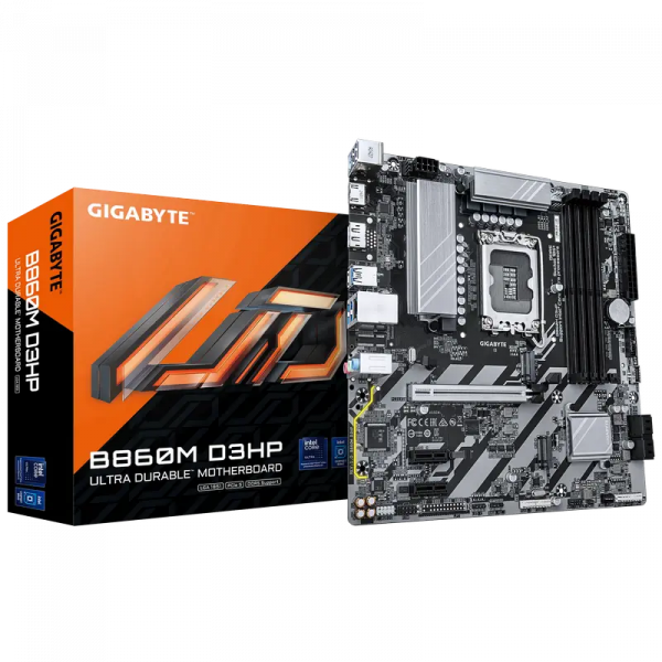 Placă de bază Gigabyte B860M D3HP LGA1851 Micro-ATX - Intel B860 | DDR5 SDRAM | 4x DIMM
