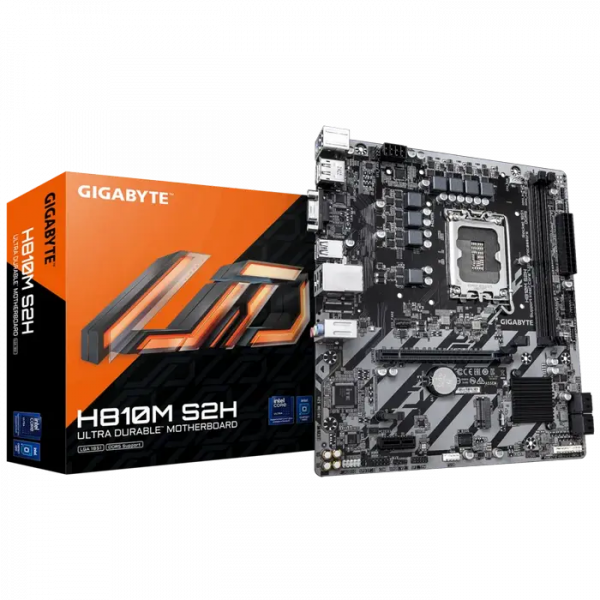 Placă de bază Gigabyte H810M S2H, LGA1851, Intel H810, Micro-ATX - Intel H810 | DDR5 SDRAM | 2x DIMM