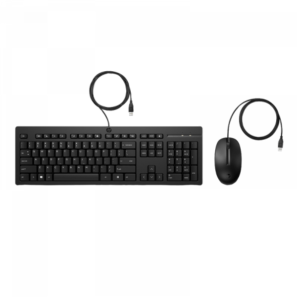 Set Tastatură + Mouse HP 225 Combo G2 Membrană Negru - Cu fir | Engleza,Rusă Set Tastatură + Mouse HP 225 Combo G2 Membrană Negru - Cu fir | Engleza,Rusă