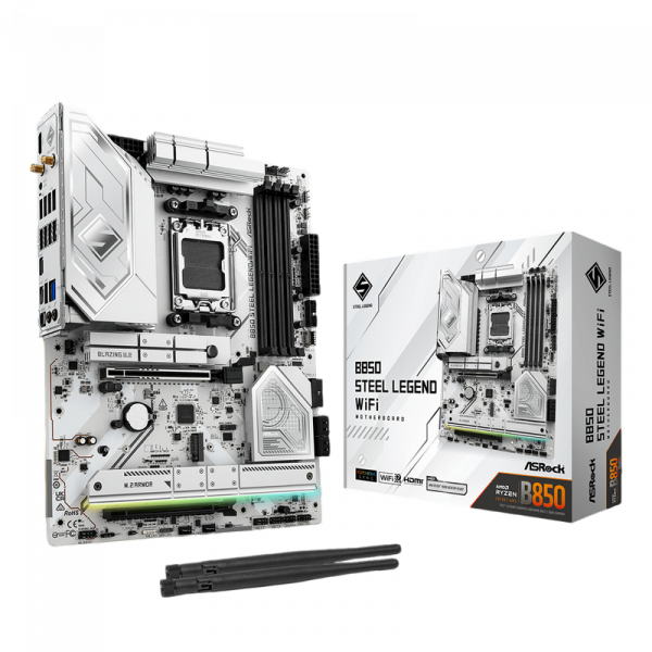 Материнская плата ASRock B850 STEEL LEGEND WIFI AM5 ATX - AMD B850 | DDR5 SDRAM | 4x DIMM
