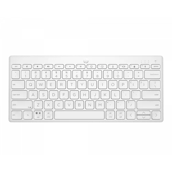 Клавиатура HP 350 Compact Multi-Device Мембрана Белый - Беспроводное | Английский,Русский