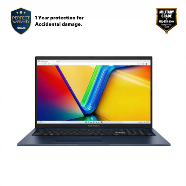 Laptop ASUS Vivobook 17 X1704VA Quiet Blue - 17.3" | IPS | 60 Hz | 16 GB | 512 GB | Intel Core 5 120U Laptop ASUS Vivobook 17 X1704VA Quiet Blue - 17.3" | IPS | 60 Hz | 16 GB | 512 GB | Intel Core 5 120U