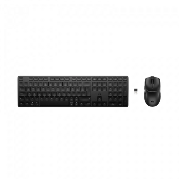Клавиатура и мышь HP 490C Плунжерная Черный - Беспроводное | Английский,Русский