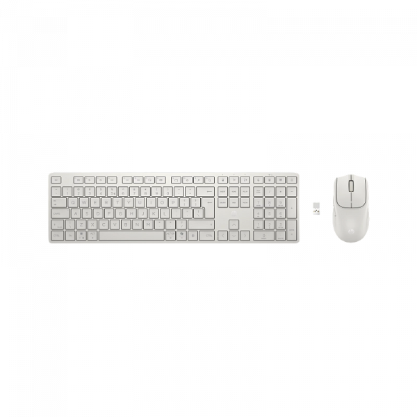 Клавиатура и мышь HP 490C Плунжерная Белый - Беспроводное | Русский,Английский