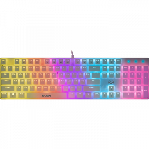 Tastatură SVEN KB-G9200 Mecanic Alb - Cu fir | Engleza,Rusă