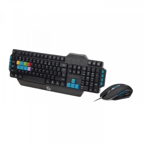 Set Tastatură + Mouse Gembird KBS-UMG-01-DE Membrană Negru - Cu fir | Engleza