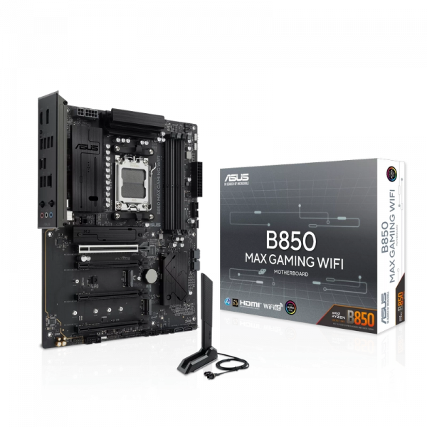 Placă de bază ASUS B850 MAX GAMING WIFI AM5 ATX - AMD B850 | DDR5 SDRAM | 4x DIMM Placă de bază ASUS B850 MAX GAMING WIFI AM5 ATX - AMD B850 | DDR5 SDRAM | 4x DIMM