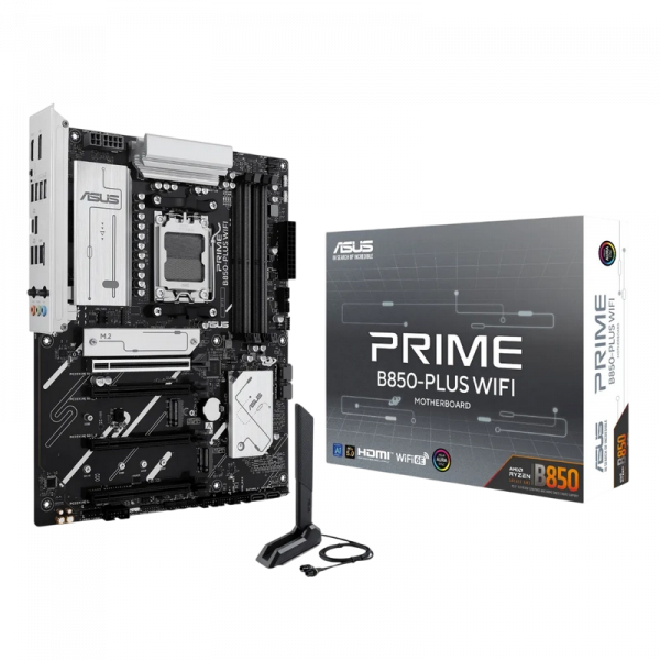 Placă de bază ASUS PRIME B850-PLUS WIFI ATX - AMD B850 | DDR5 SDRAM | 4x DIMM Placă de bază ASUS PRIME B850-PLUS WIFI ATX - AMD B850 | DDR5 SDRAM | 4x DIMM