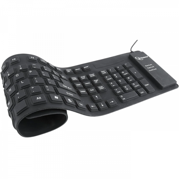 Tastatură Gembird KB-109F-B Membrană Negru - Cu fir | Engleza