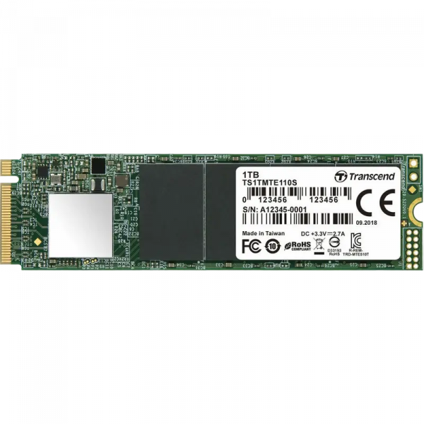 Unitate SSD Transcend 110S 1000GB - M.2 NVMe | NVMe PCIe 3.0 x4 | 1400 MB/s