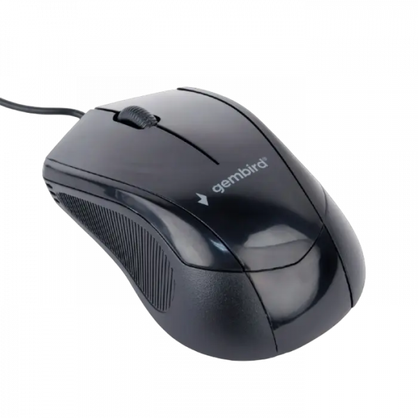 Mouse Gembird MUS-3B-02 Negru - Optical | 1000 dpi | Cu fir