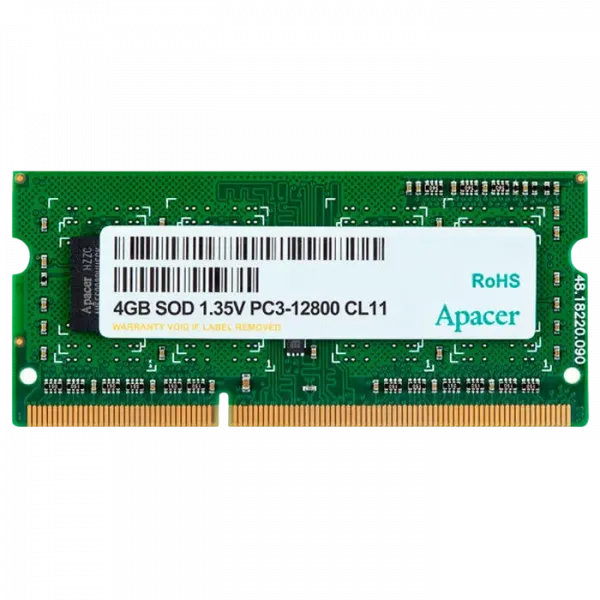 Оперативная память Apacer AS04GFA60CATBGJ 4ГБ - DDR3 SDRAM | 1600 МГц | 1x 4ГБ