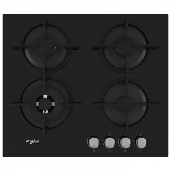 Газовая варочная панель Whirlpool GOR 625/NB1 Черный - 7.8 кВт | Закаленное стекло