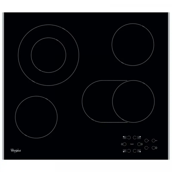 Plita incorporabilă electrică Whirlpool AKT 8210 LX Negru - 5 kW | Vitroceramică