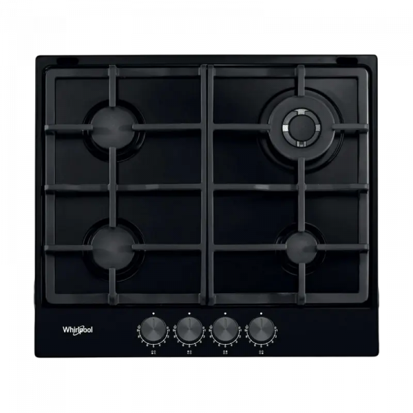Газовая варочная панель Whirlpool TKRL 661 NB Черный - 7.8 кВт | Закаленное стекло