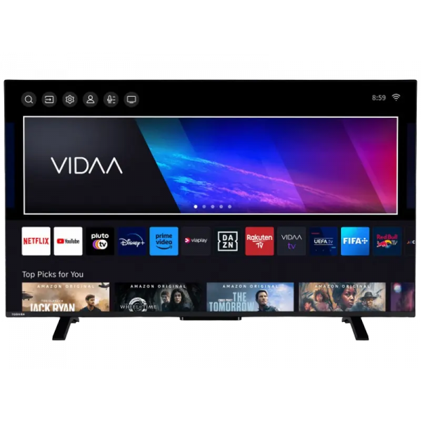 50" LED SMART Телевизор Toshiba 50UV2463DG Черный - 3840x2160 px | 60 Гц | 10Вт | VIDAA U OS