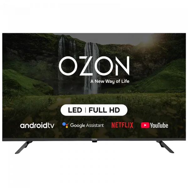 40" LED Телевизор OZON H40FN7500S Черный - 1920x1080 px | 60 Гц | 16Вт | Google TV