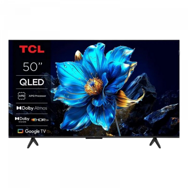 50" QLED SMART TV TCL 50T69C Negru - 3840x2160 px | 60 Hz | 30W | Google TV