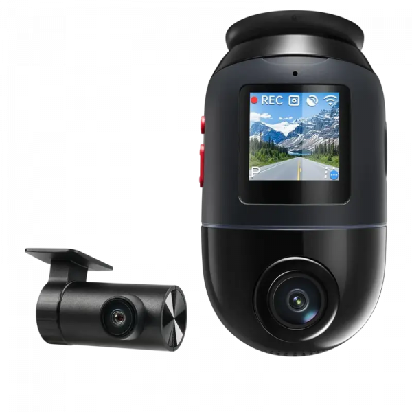 Set Dash Cam față și spate 70mai 4K Omni X800+Rear Cam Negru - 3840 x 2160 | 360° | 300 mAh