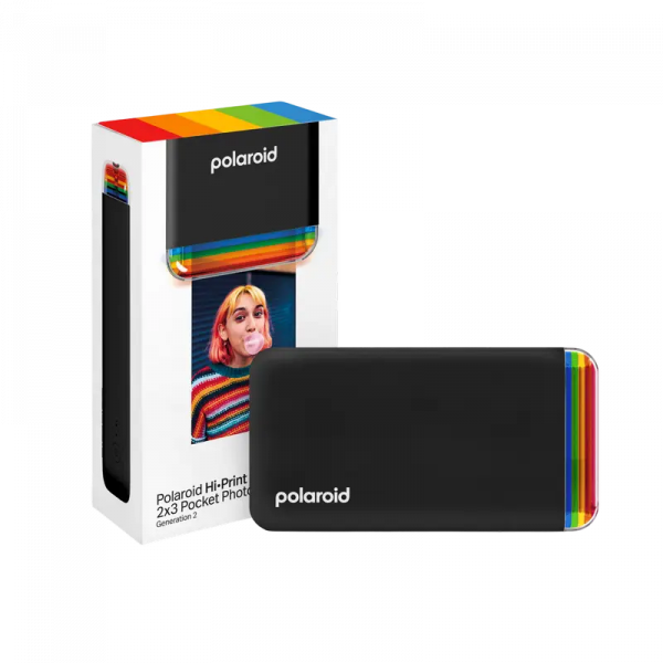 Фотопринтер Polaroid Hi-Print 2x3 Generation 2 + Paper Черный - Цветной