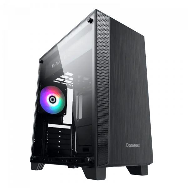 Компьютерный корпус Gamemax NOVA N5 Midi-Tower Черный - Без блока питания | Металл,Пластик АБС,Закаленное стекло | RGB Компьютерный корпус Gamemax NOVA N5 Midi-Tower Черный - Без блока питания | Металл,Пластик АБС,Закаленное стекло | RGB