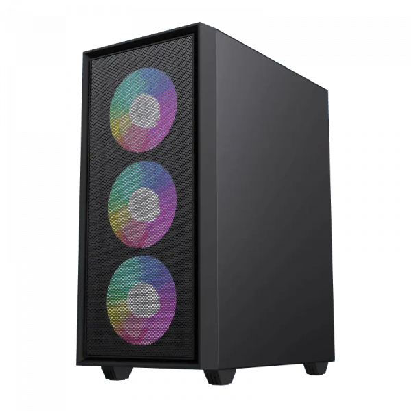 Carcasă PC Gamemax STORM Mini-Tower Negru - Fără PSU | Metal | RGB