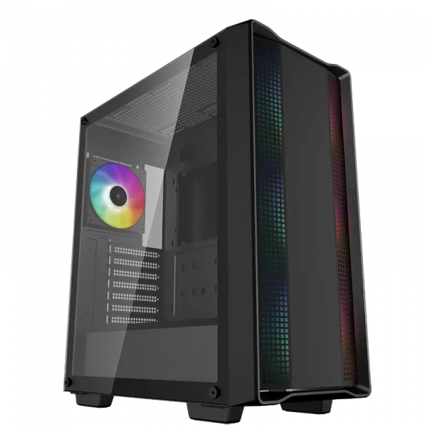 Carcasă PC Deepcool CC560 ARGB V2 Midi-Tower Negru - Fără PSU | ABS Plastic,Oțel