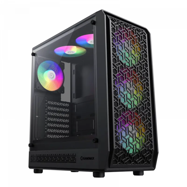 Компьютерный корпус Gamemax FORGE AB Midi-Tower Черный - Без блока питания