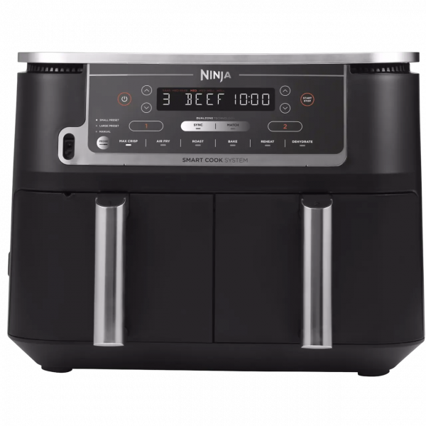 Friteuză cu aer cald Ninja Foodi MAX Dual Zone Negru - 2470 W | 9.5 l | Antiaderent