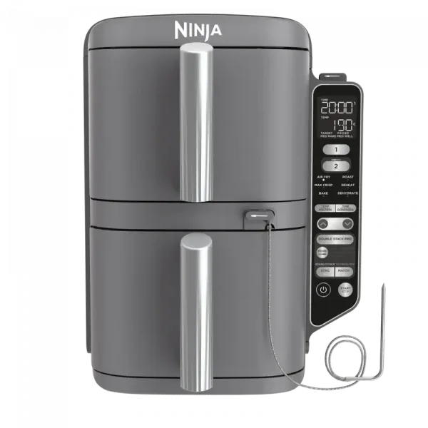Аэрогриль Ninja Double Stack XL Серый - 2470 Вт | 9.5 л | Керамическое