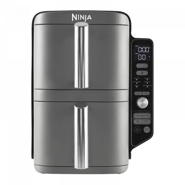 Friteuză cu aer cald Ninja Double Stack XL Gri - 2470 W | 4.75 l | Antiaderent Friteuză cu aer cald Ninja Double Stack XL Gri - 2470 W | 4.75 l | Antiaderent