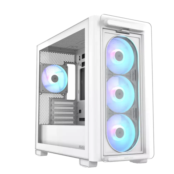 Carcasă PC ASUS A23 PLUS TG ARGB Mini-Tower Alb - ABS Plastic,Oțel,Sticlă călită Carcasă PC ASUS A23 PLUS TG ARGB Mini-Tower Alb - ABS Plastic,Oțel,Sticlă călită