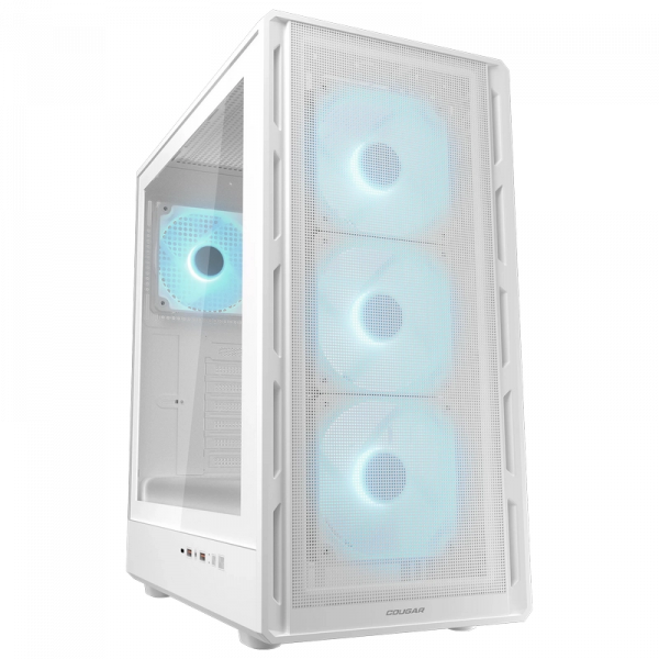 Компьютерный корпус Cougar Airface Pure PRO White Midi-Tower Белый - Без блока питания | Металл, закаленное стекло