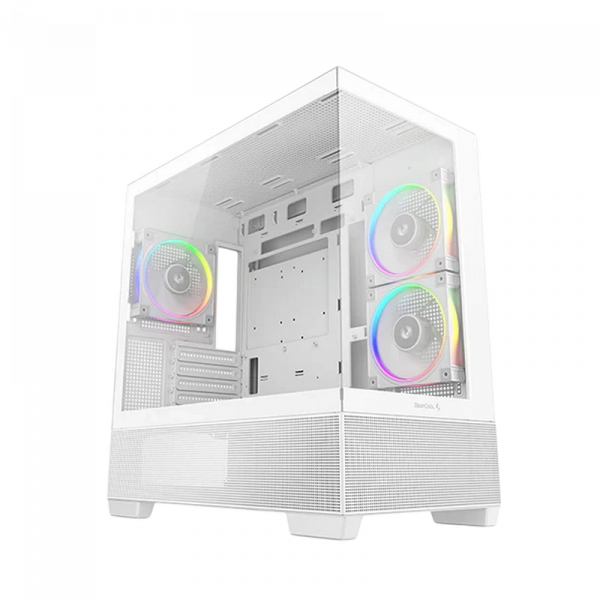 Компьютерный корпус Deepcool CG380 3F WH Mini-Tower Белый - Без блока питания | Сталь, Пластик ABS, Закаленное стекло