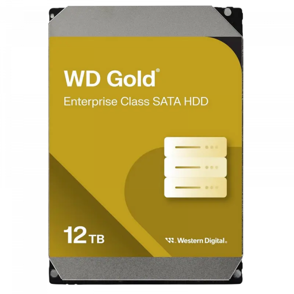 Unitate HDD Western Digital WD Gold 12 TB - 3.5" | 267 MB /s | SATA-3 (6 Gb/s)