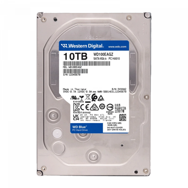 Жесткий диск Western Digital WD Blue 10 ТБ - 3.5" | SATA-3 (6 Гбит/сек)