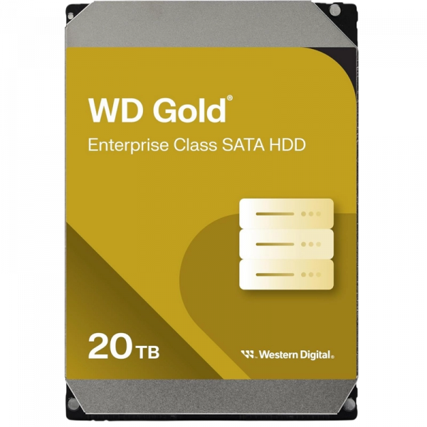 Unitate HDD Western Digital WD Gold 20 TB - 3.5" | 291 MB /s | SATA-3 (6 Gb/s)