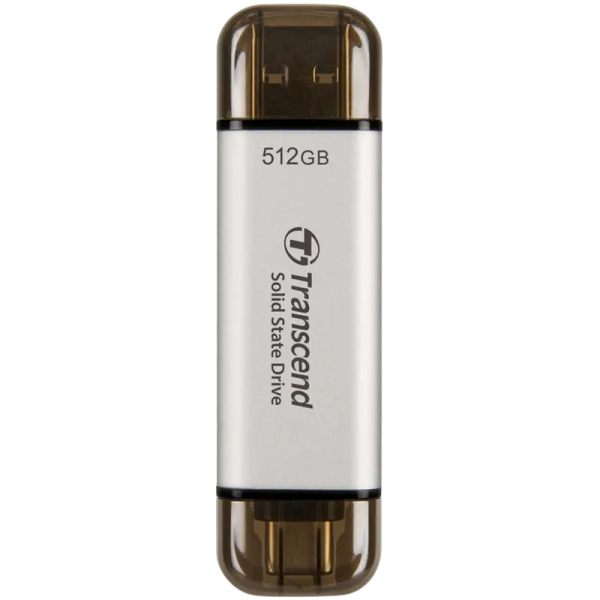 Внешний портативный SSD накопитель Transcend ESD310S 512 GB Серебристый Внешний портативный SSD накопитель Transcend ESD310S 512 GB Серебристый