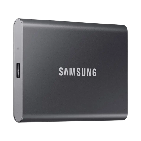 Внешний портативный SSD накопитель Samsung T7 4 ТБ Titan Gray Внешний портативный SSD накопитель Samsung T7 4 ТБ Titan Gray
