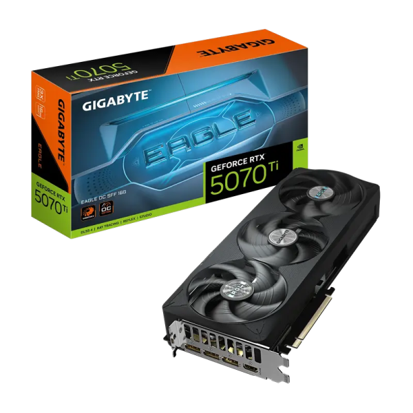 Placă video Gigabyte GeForce RTX 5070 Ti EAGLE OC SFF - 16GB | PCI-E 5.0 x16