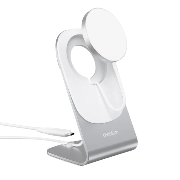 Încărcător wireless Choetech H046 + T518-F Alb - 15 W | USB Type-C Încărcător wireless Choetech H046 + T518-F Alb - 15 W | USB Type-C