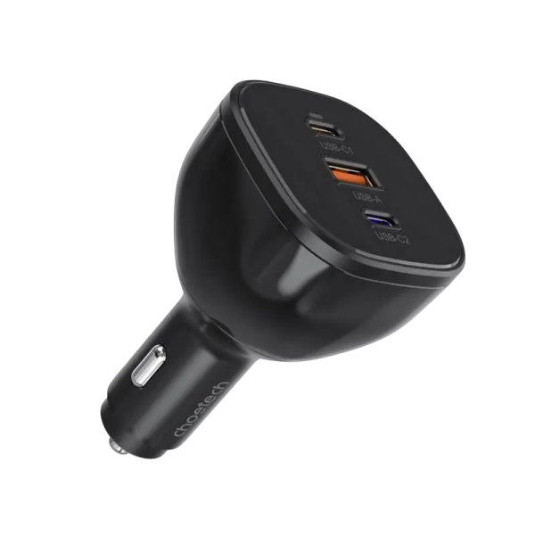 Автомобильное зарядное устройство Choetech TC0024 Черный - 165 Вт | USB Type-A ,USB Type-C Автомобильное зарядное устройство Choetech TC0024 Черный - 165 Вт | USB Type-A ,USB Type-C