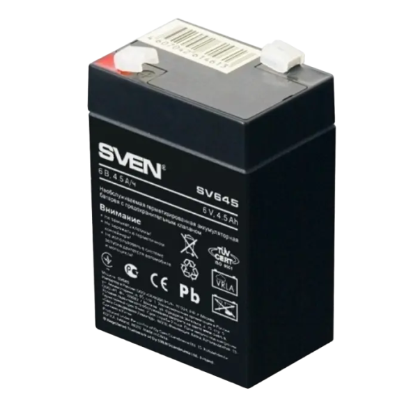 Аккумулятор для резервного питания SVEN SV645 - 6 В | 4.5 Ач Аккумулятор для резервного питания SVEN SV645 - 6 В | 4.5 Ач