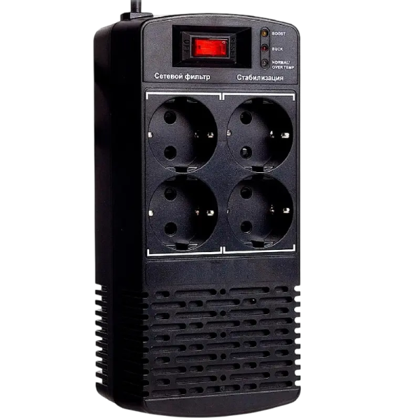Стабилизатор напряжения Ultra Power AVR-1000VA Черный - 1000 ВА | 600 Вт Стабилизатор напряжения Ultra Power AVR-1000VA Черный - 1000 ВА | 600 Вт