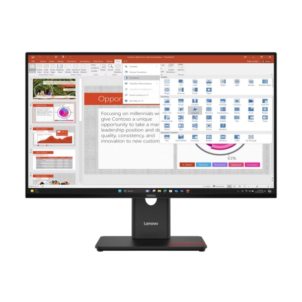 Monitor Lenovo ThinkVision T27-40 Negru - 27" | IPS | 1920x1080 | 120 Hz | 82 ppi | 4 ms Monitor Lenovo ThinkVision T27-40 Negru - 27" | IPS | 1920x1080 | 120 Hz | 82 ppi | 4 ms