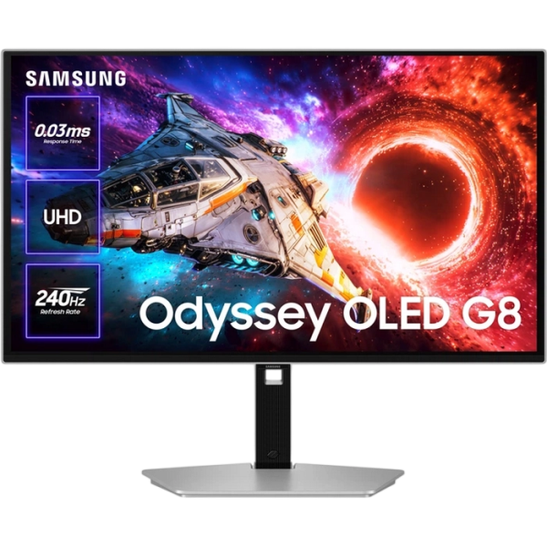 Monitor Gaming Samsung Odyssey G80SH Argintiu - 27" | OLED | 3840x2160 | 240 Hz | 0.03 ms Monitor Gaming Samsung Odyssey G80SH Argintiu - 27" | OLED | 3840x2160 | 240 Hz | 0.03 ms