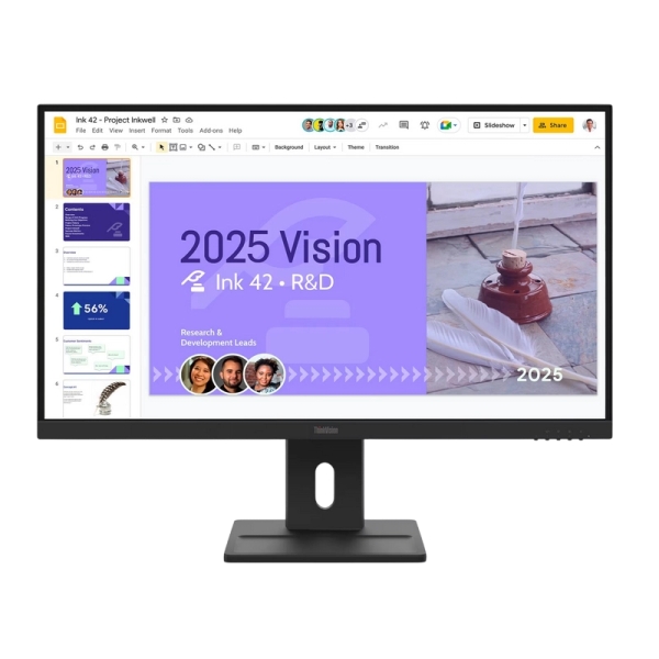 Monitor Lenovo ThinkVision E27Q-40 Raven Black - 27" | IPS | 2560x1440 | 100 Hz | 109 ppi | 4 ms Monitor Lenovo ThinkVision E27Q-40 Raven Black - 27" | IPS | 2560x1440 | 100 Hz | 109 ppi | 4 ms