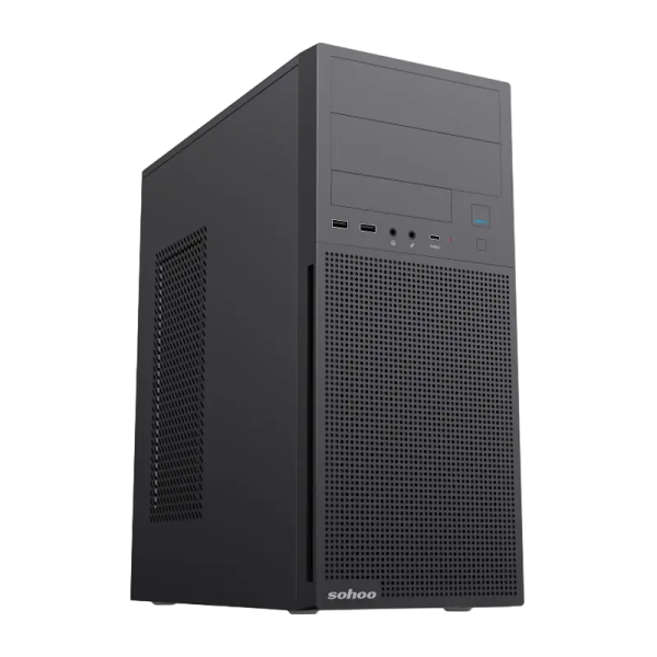 Carcasă PC Sohoo 2816BK Midi-Tower Negru - ATX | Metal Carcasă PC Sohoo 2816BK Midi-Tower Negru - ATX | Metal